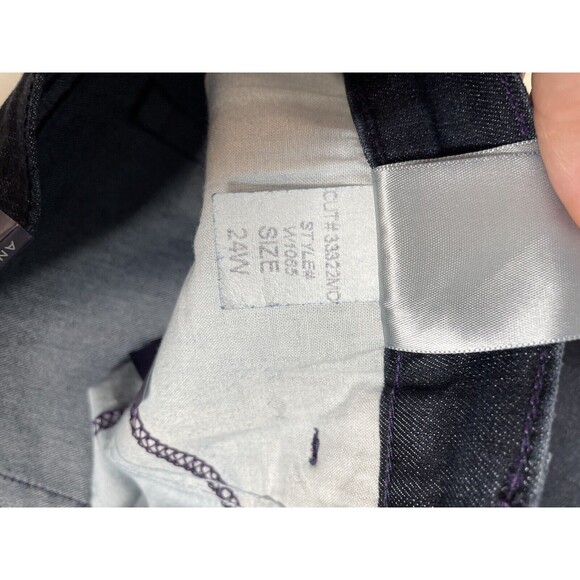 New NYDJ Not Your Daughters Ankle Jeans 24W, Dark Blue Denim, NWT MSRP $114 - Picture 5 of 11